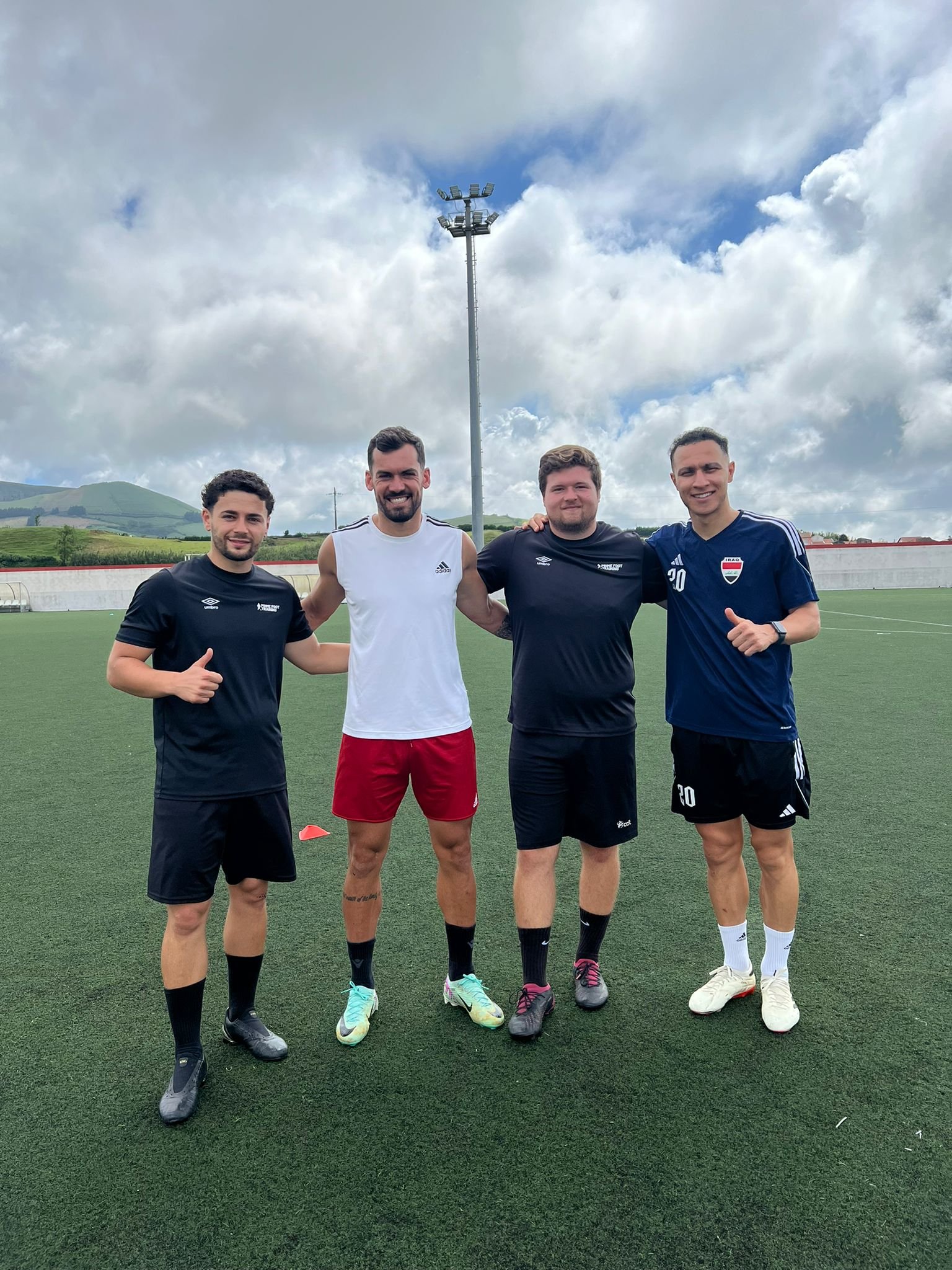 Equipa unida após a atividade