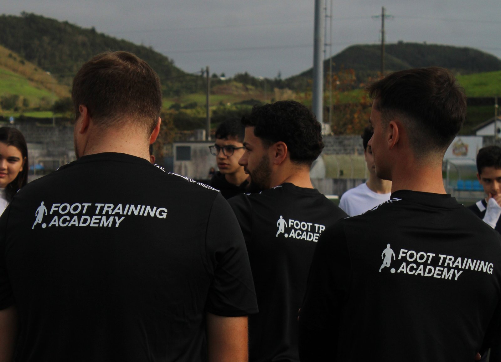 Equipa unida após a atividade